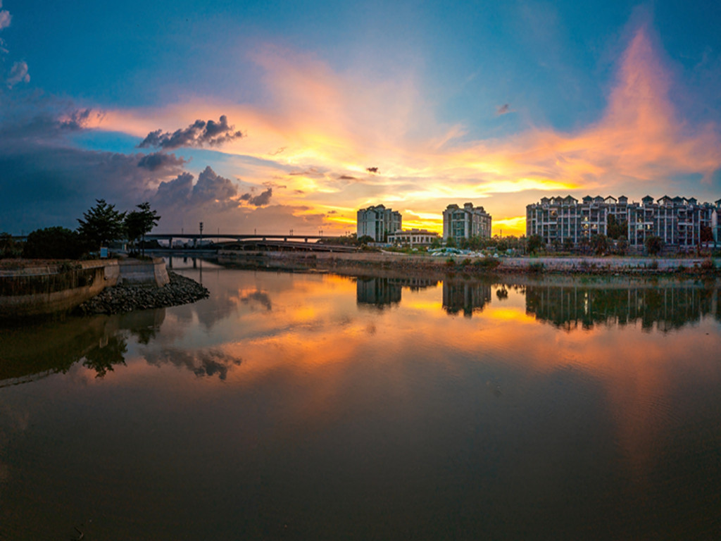 臺風過后的晚霞