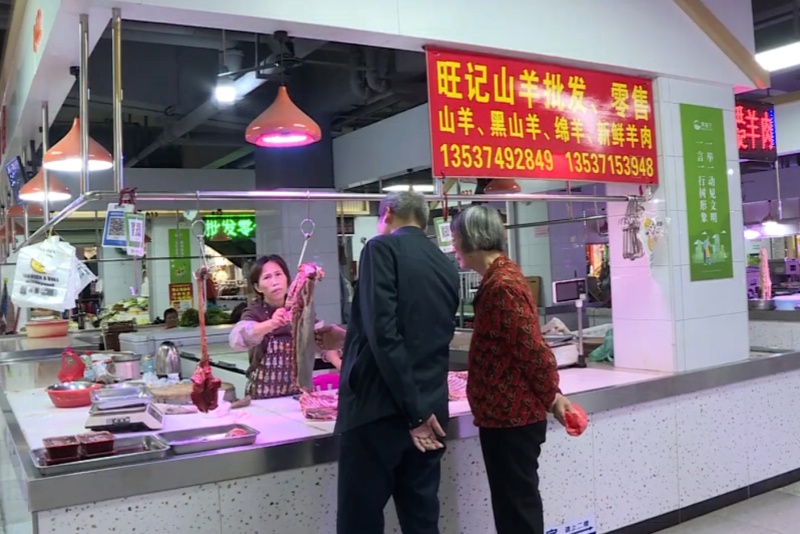 天氣漸冷羊肉銷售持續走俏