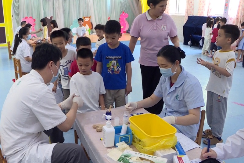 望牛墩：完成全鎮13間幼兒園3300名兒童免費體檢