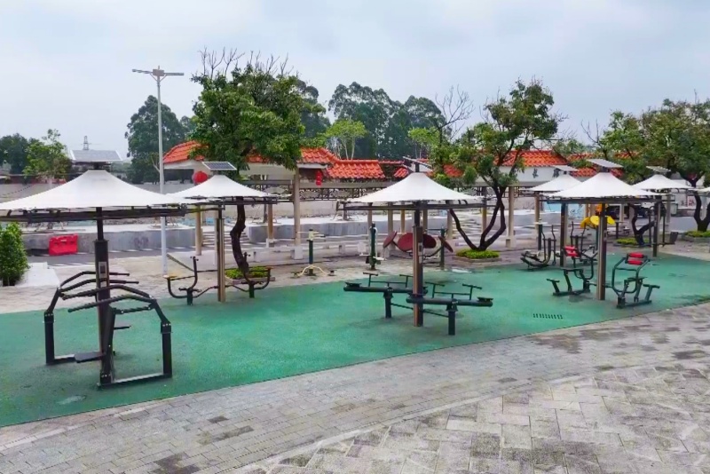 望牛墩鎮(zhèn)李屋村：家門口的智能健身器材上新了 快來健身吧！