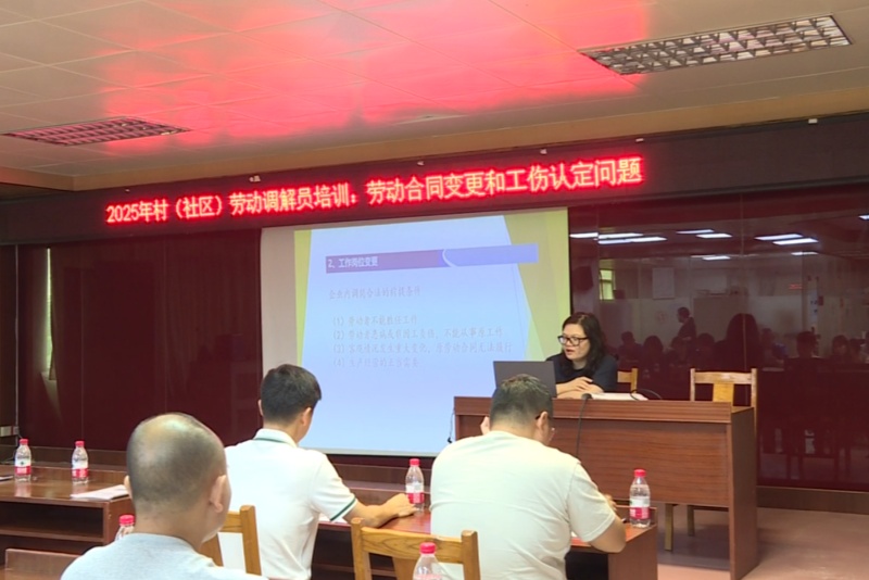望牛墩鎮召開村（社區）勞動調解員專題培訓會