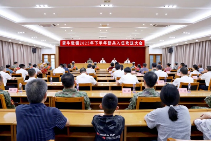 披戎裝，踏征程！望牛墩鎮舉行2025年下半年新兵入伍歡送大會
