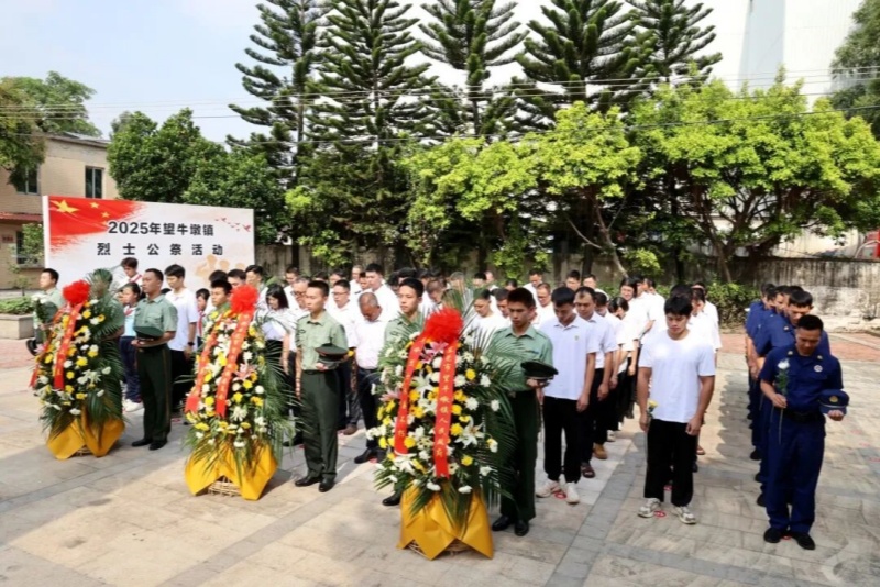 望牛墩鎮(zhèn)舉行2025年烈士紀(jì)念日公祭活動(dòng)