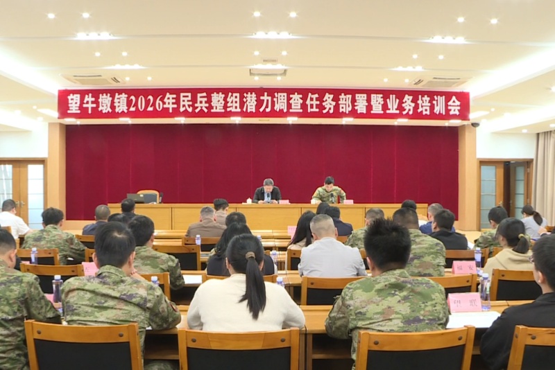望牛墩鎮召開2026年民兵整組潛力調查任務部署暨業務培訓會