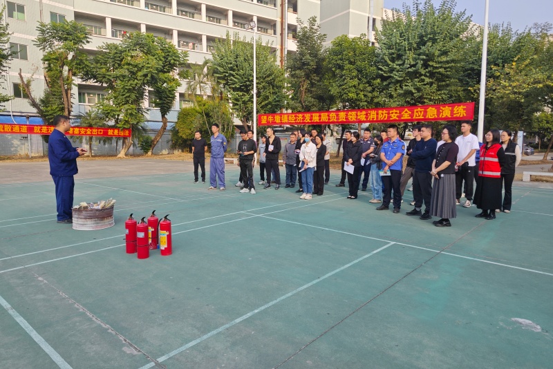 望牛墩：組織開展經濟發展局負責領域消防安全培訓和應急演練活動
